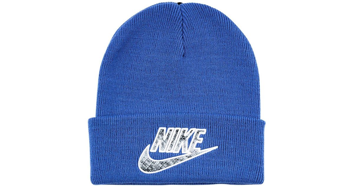 Supreme X Nike Beanie Hat in Blue for 