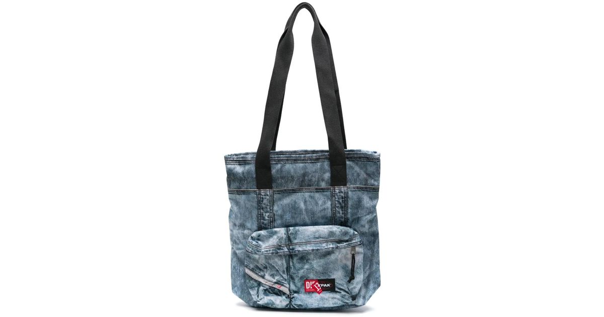 Eastpak X Diesel デニム ハンドバッグ ブルー | Lyst