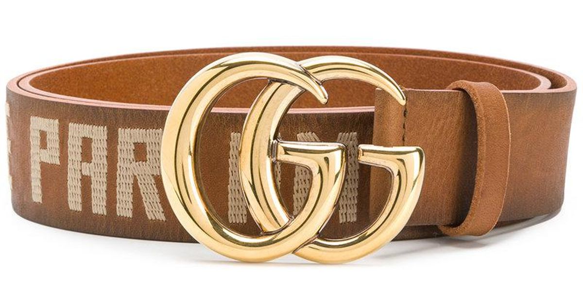 gucci embroidered belt