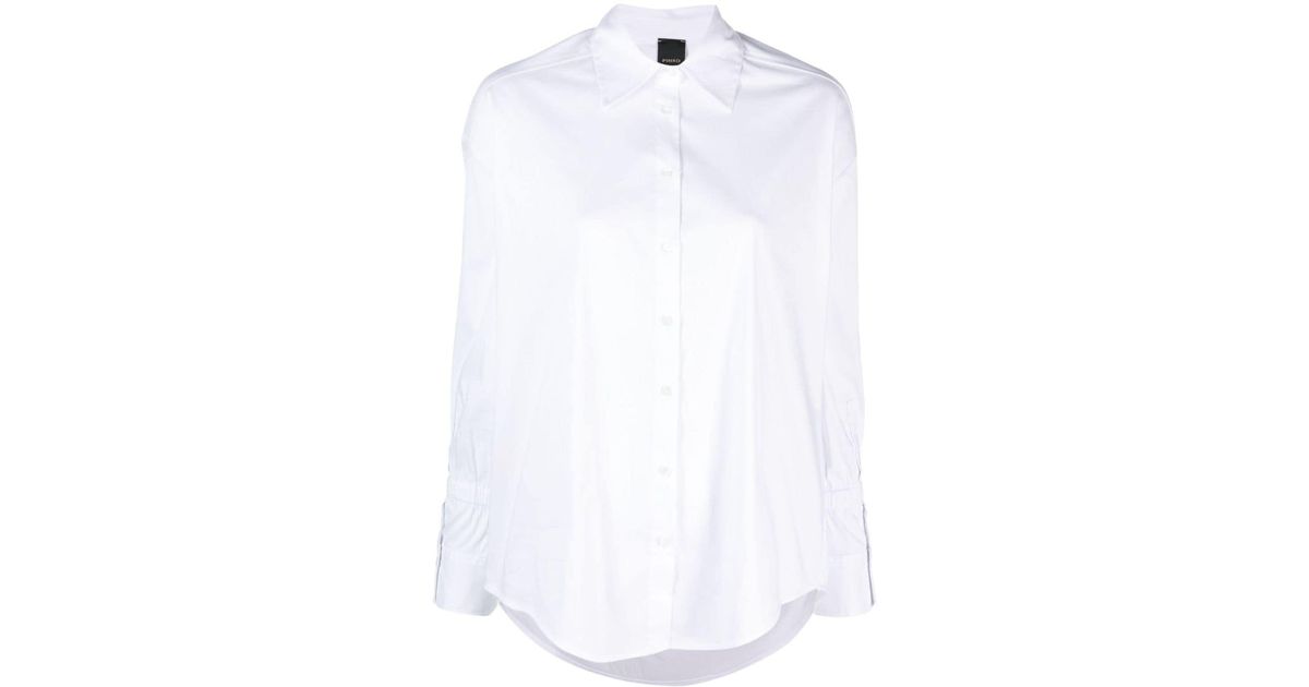 Pinko Hemd mit überschnittener Schulter in Weiß | Lyst AT