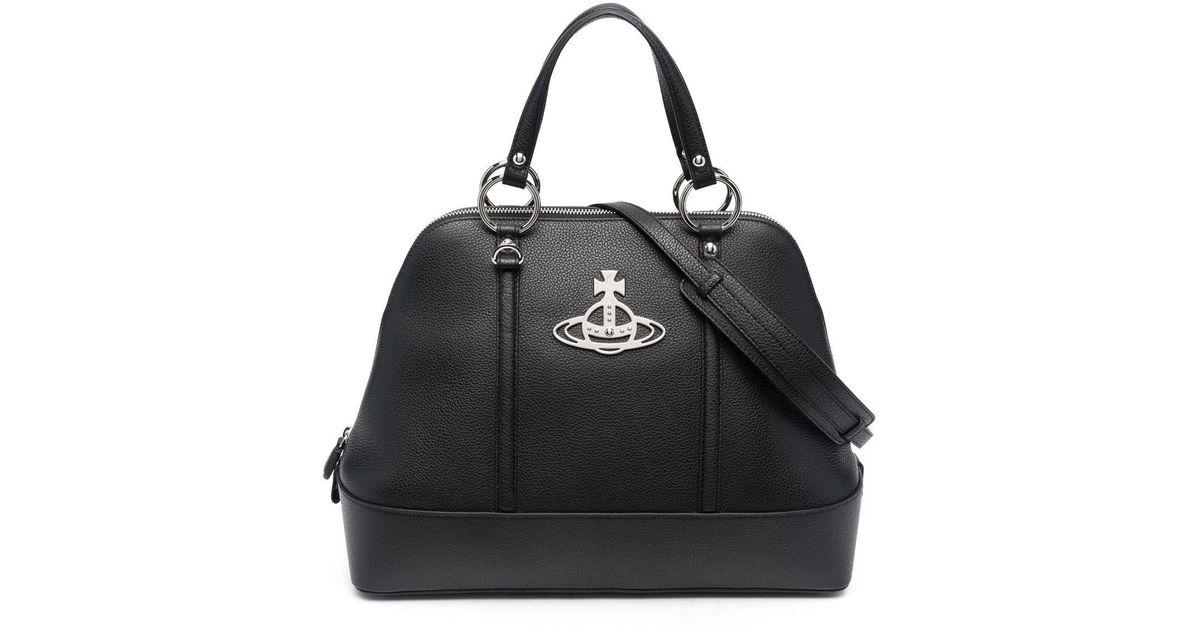 Vivienne Westwood Jordan Leather Handbag in Black Lyst Australia