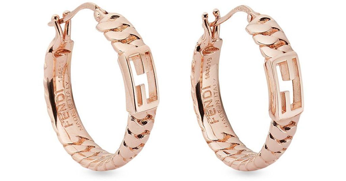 fendi small hoops