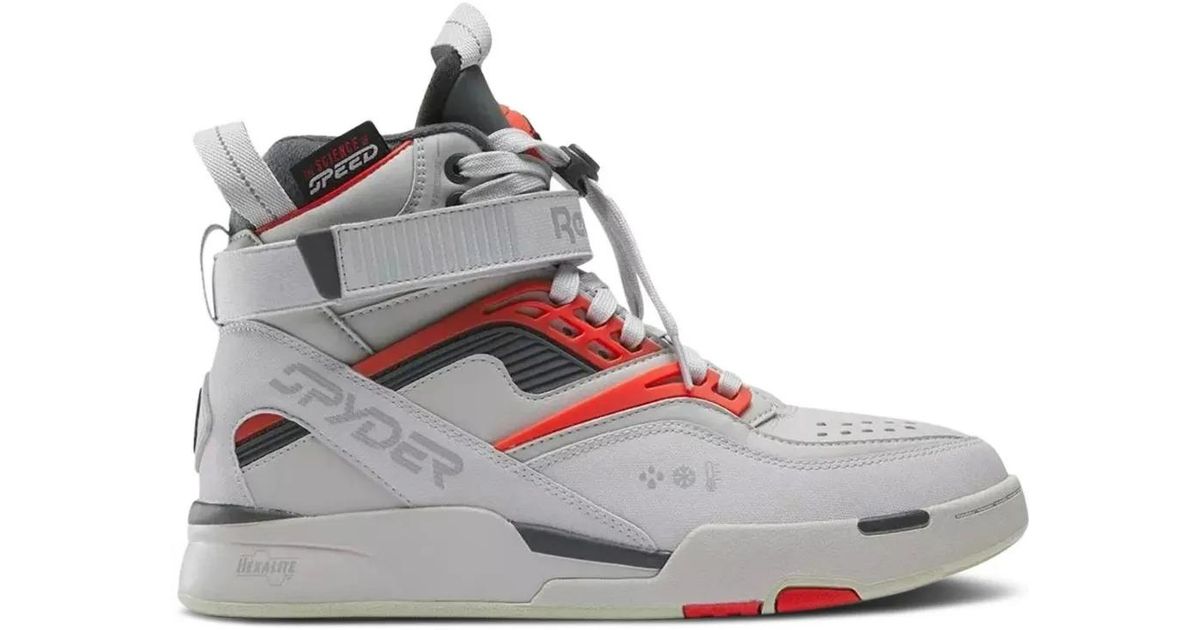 Authentic! Reebok The Pump Gray and Red High-Top Sneakers Men\'s Size 10 Reebok Mens BB 4000 II Mid  main image 4