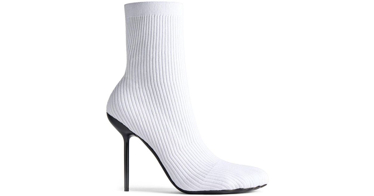 Balenciaga Anatomic 110mm Sock-style Boots in White