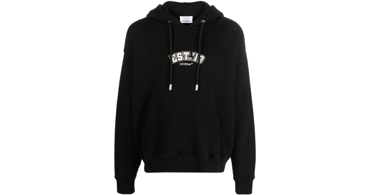 Off-White Logic Skate cotton hoodie