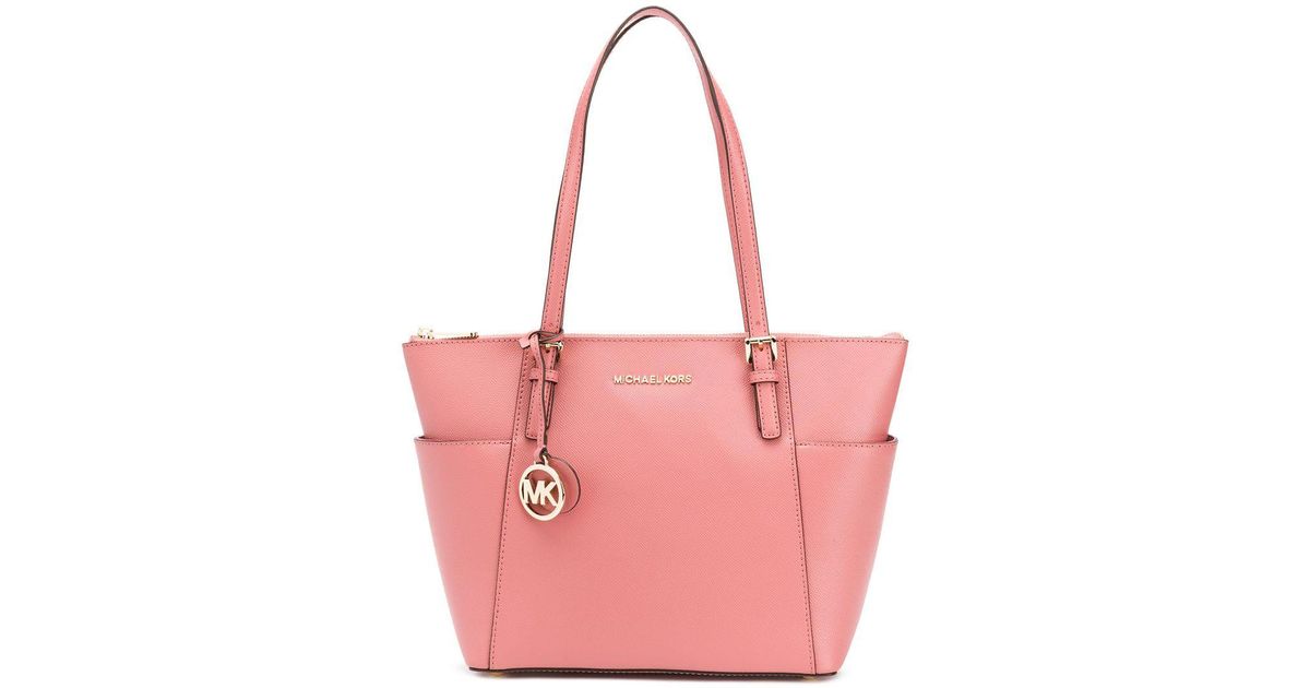 Large Crossgrain Leather Top-zip Tote 