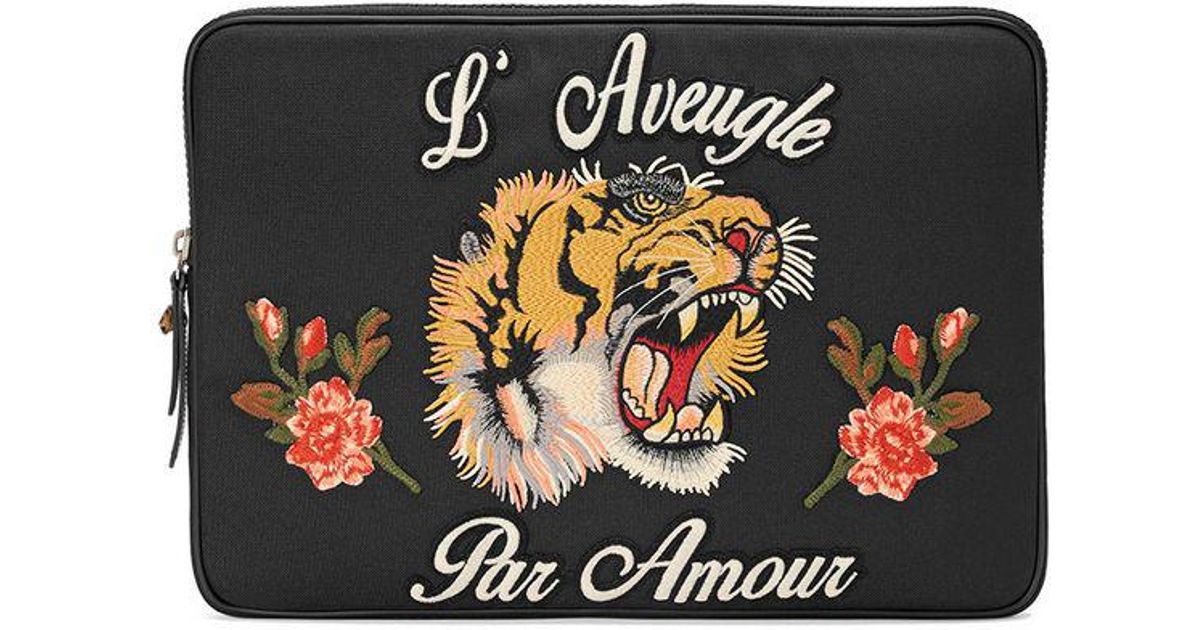 L'Aveugle Par Amour laptop case Gucci pour homme en coloris Noir | Lyst