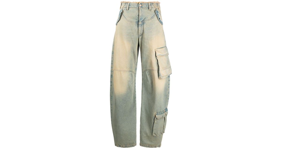 Bleached Cargo Jeans