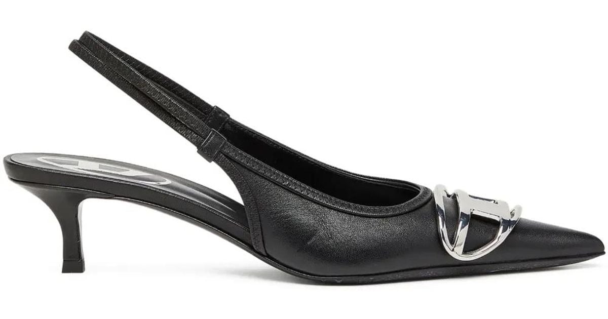 Bombas de cuero de cuero Venus de DIESEL de color Negro Lyst