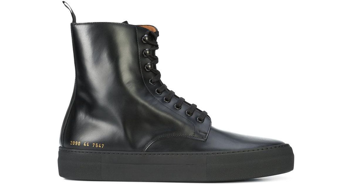 common projects lace up boots