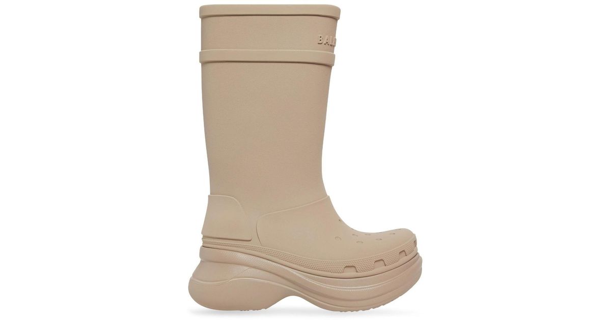 Balenciaga X Crocs Platform Boots in Natural for Men Lyst UK