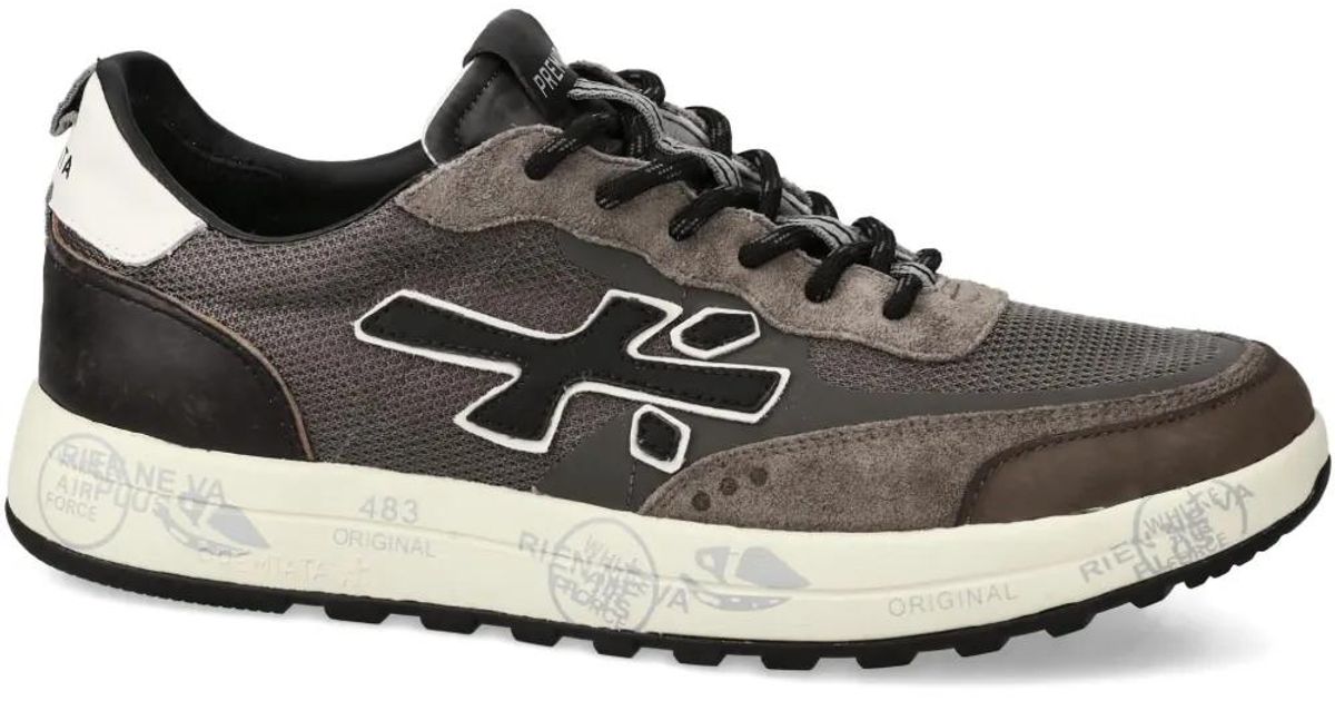 Premiata Nous 7725 Suede Panel Sneakers In Black For Men Lyst UK