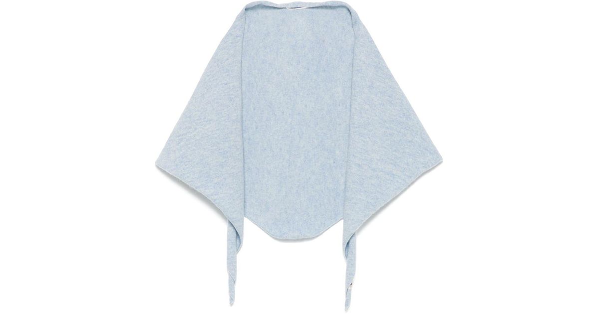 Extreme Cashmere Knitted Bandana in Blue | Lyst UK