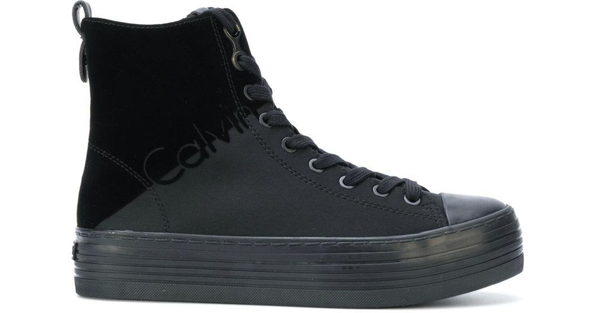calvin klein platform high tops