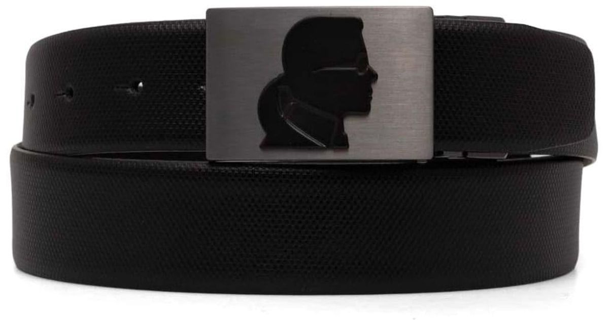 Karl Lagerfeld Leather Belt in Black for Men Lyst UK