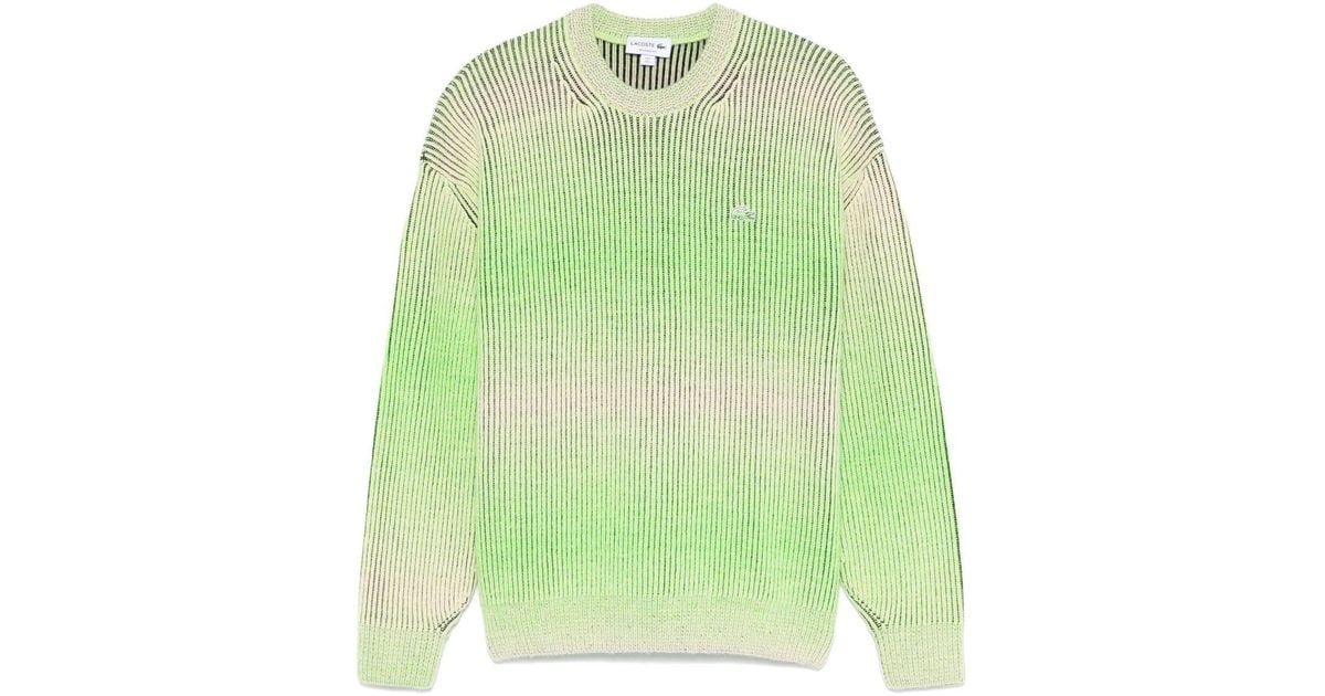 Lacoste Loose Fit sales Ombré Stripe Sweater