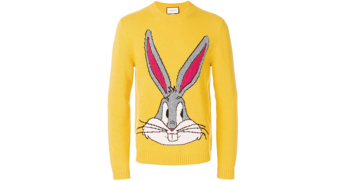 Gucci Bugs Bunny Sweater in Yellow for Men | Lyst Canada
