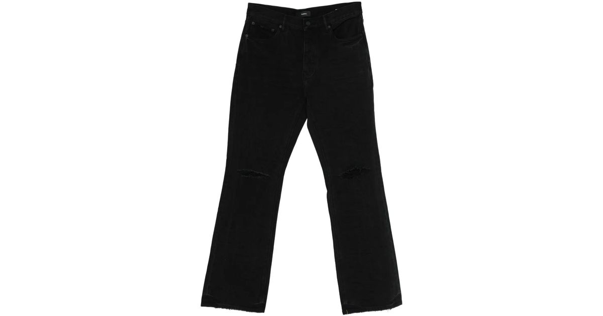 Purple Rip Purple Brand Rip Bootcut Jeans in Black for Men | Lyst