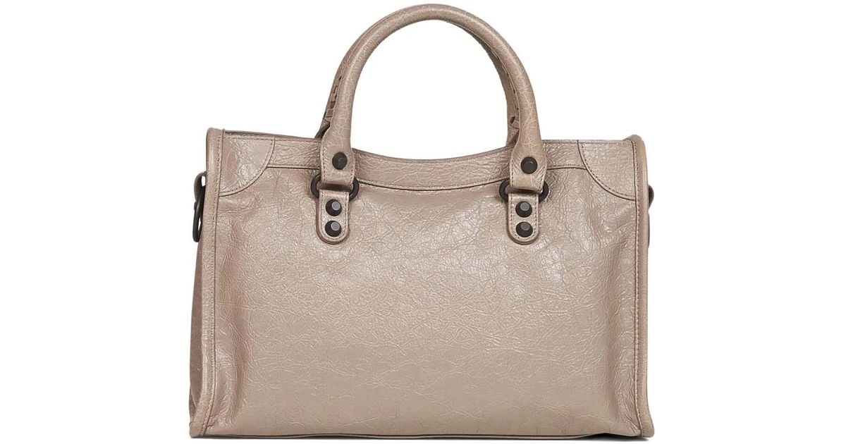 トートバッグ BALENCIAGA NATURAL LE CITY SMALL TOTES Balenciaga Small Le City Tote Bag in Natural | Lyst