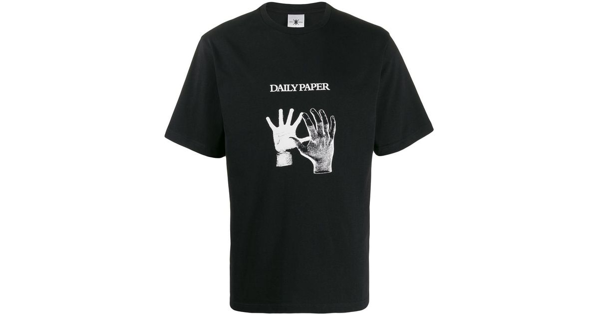 Afleiden nieuwigheid boot Daily Paper T-shirt Met Print in het Zwart voor heren | Lyst NL