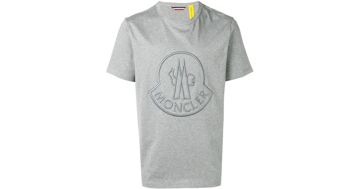 Moncler Cotton Logo Embroidered T-shirt 