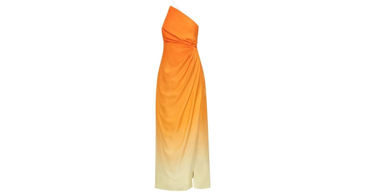 Cult Gaia Robe Longue Valerie in Orange | Lyst