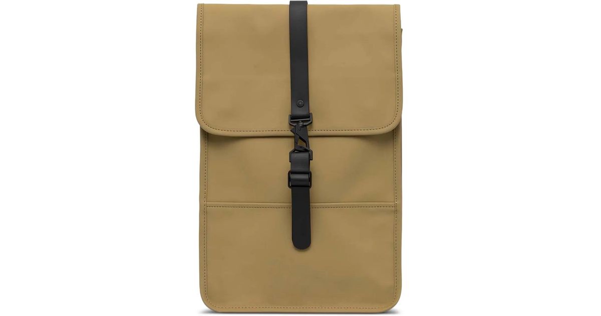 Rains 13020 Buckle-Strap Backpack in Natural | Lyst