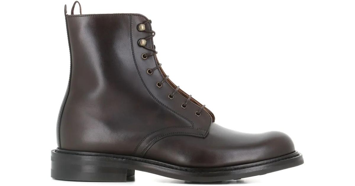 Cheaney Leonard Iii Amphibian Lace-Up Boots in Brown for Men | Lyst UK