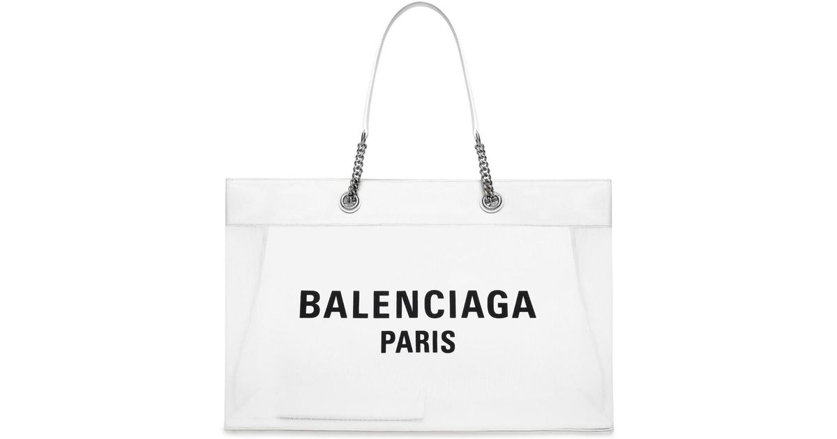 Balenciaga Duty Free Tote Bag in White | Lyst