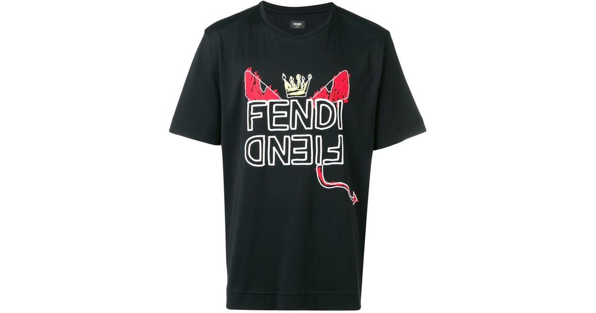Fendi Fiend T-shirt in Black for Men | Lyst Canada