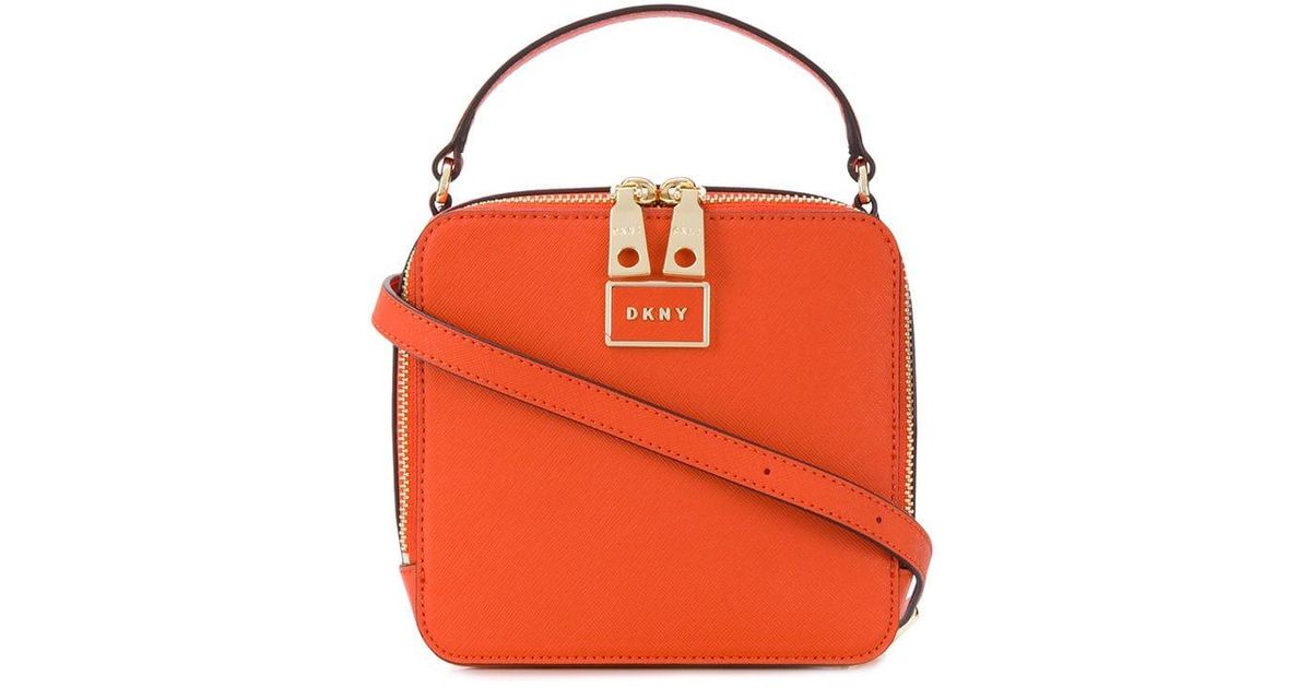 DKNY Steffy Square Crossbody Bag in Orange Lyst UK