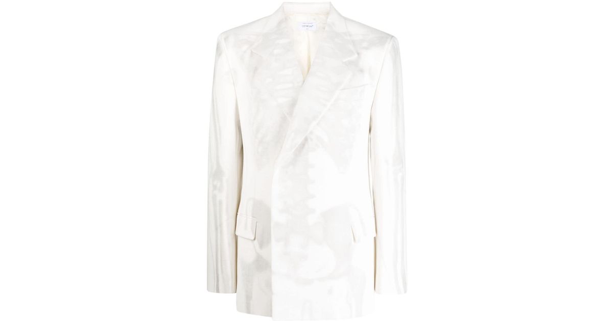 dsm off white blazer