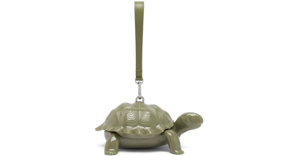 Simone's Turtle Collection Simone Rocha Turtle Clutch Bag in Green | Lyst