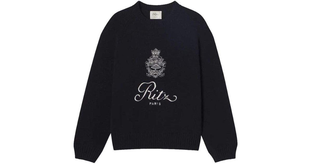 FRAME X Ritz Paris クレスト セーター ブルー | Lyst