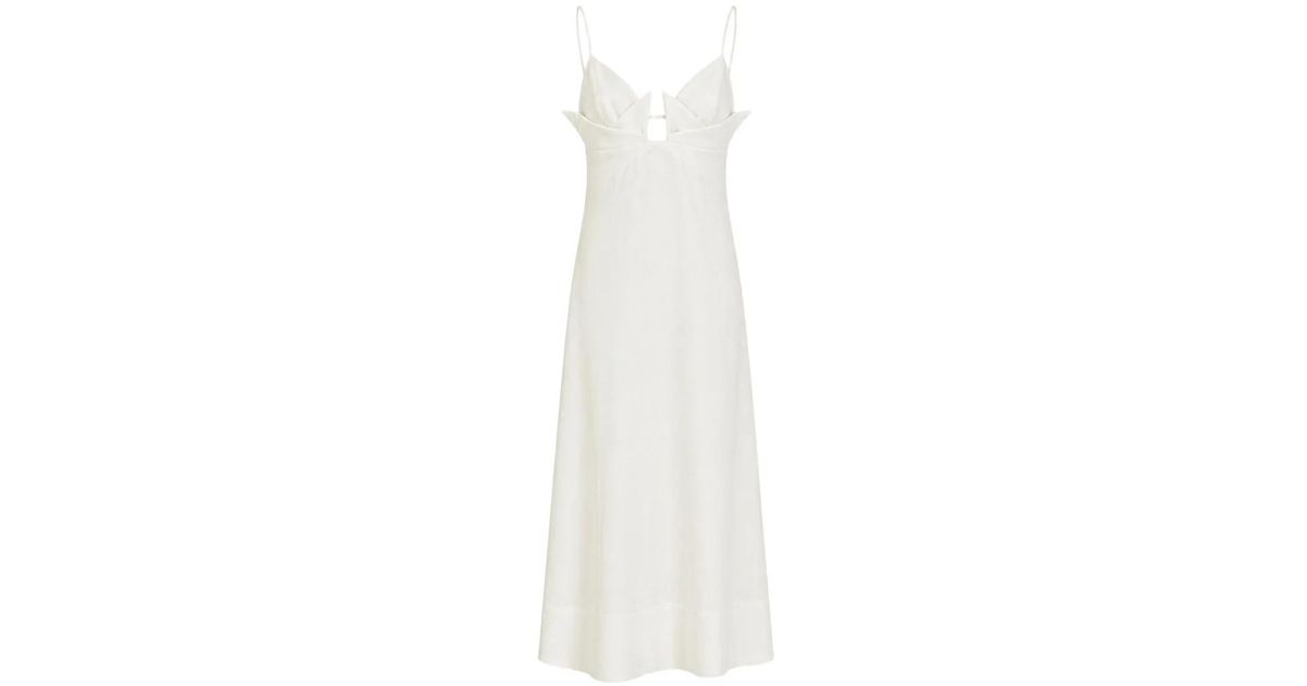 FARM Rio Cut-Out Spaghetti-Strap Maxi Dress in White | Lyst UK