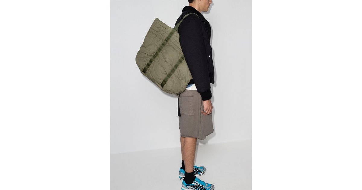 Visvim Nap Quilted Tote Bag in Green for Men | Lyst Canada