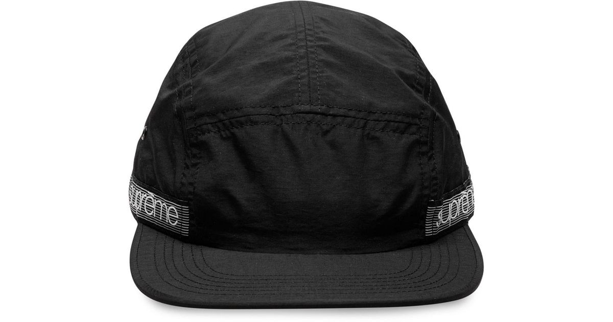 all black supreme hat