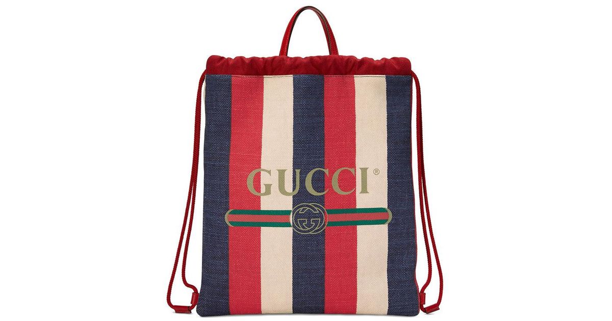 gucci string backpack