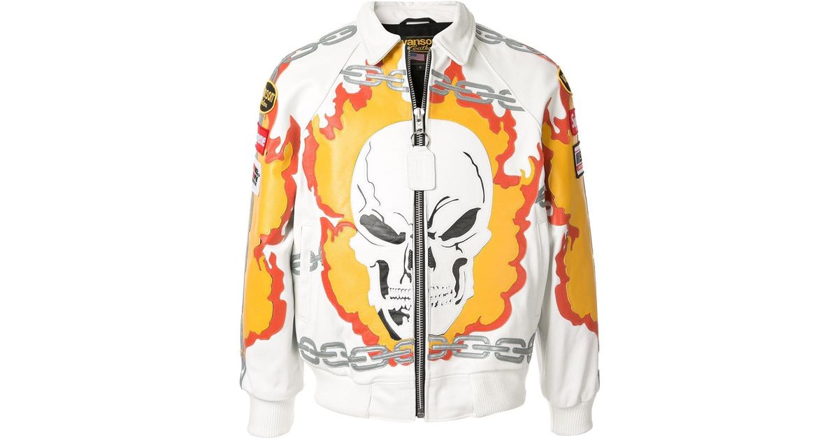 supreme ghost rider jacket