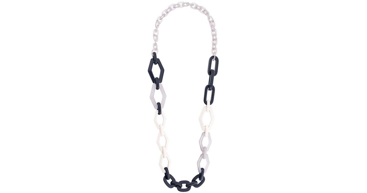 Max Mara Chain Necklace in Blue | Lyst