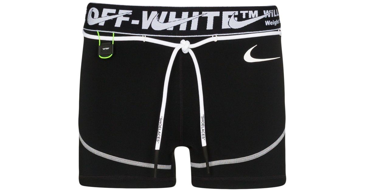 off white running shorts