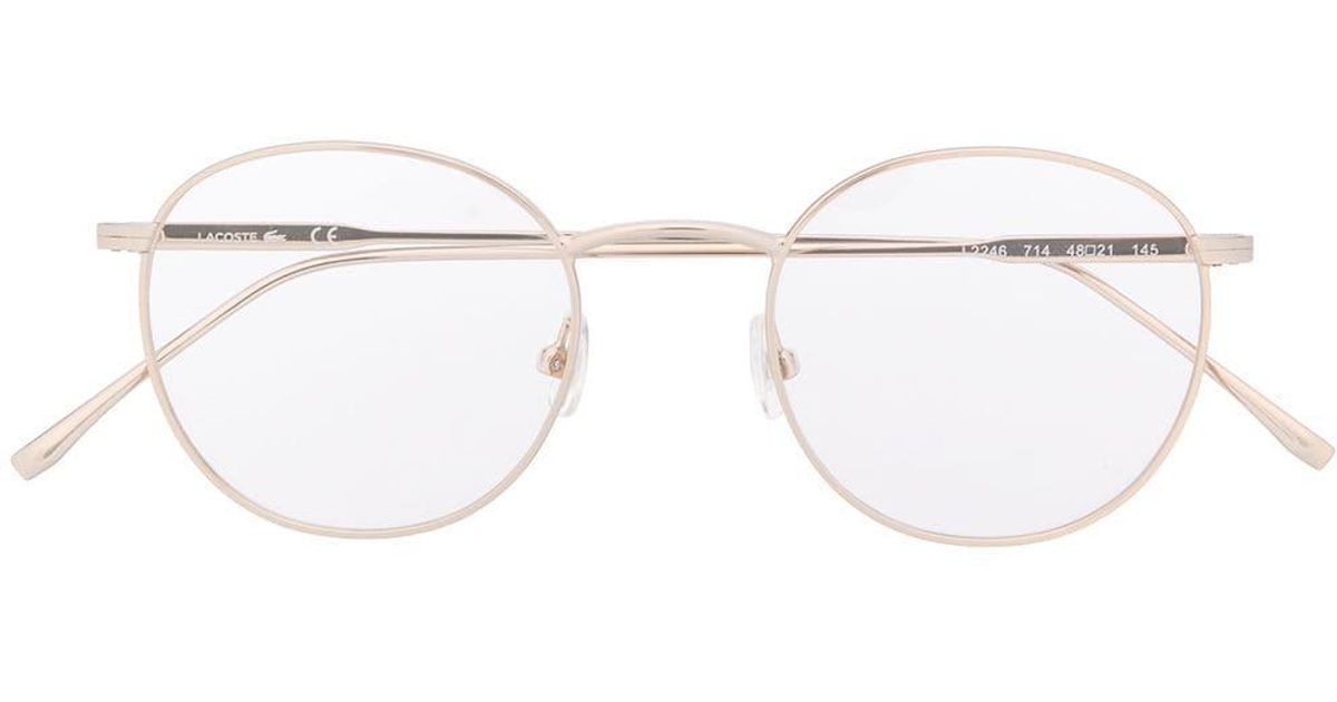 lacoste round glasses