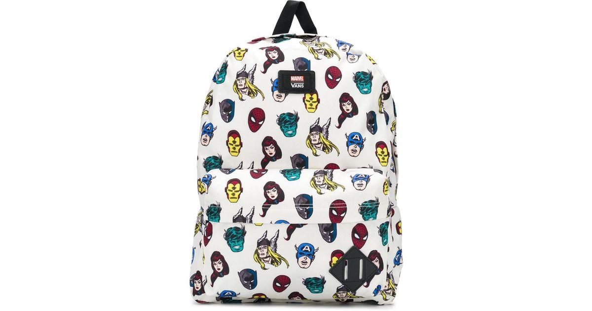 Vans X Marvel Avengers Backpack in White for Men | Lyst