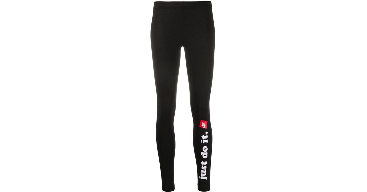 Just Do It Legging Nike en coloris Noir Lyst