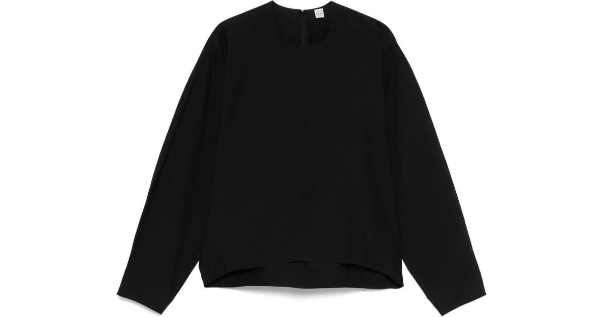 TOTEME Batwing Top in Black | Lyst