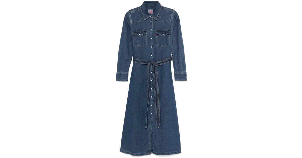quinney denim dress Levi's Quinney Denim Dress in Blue