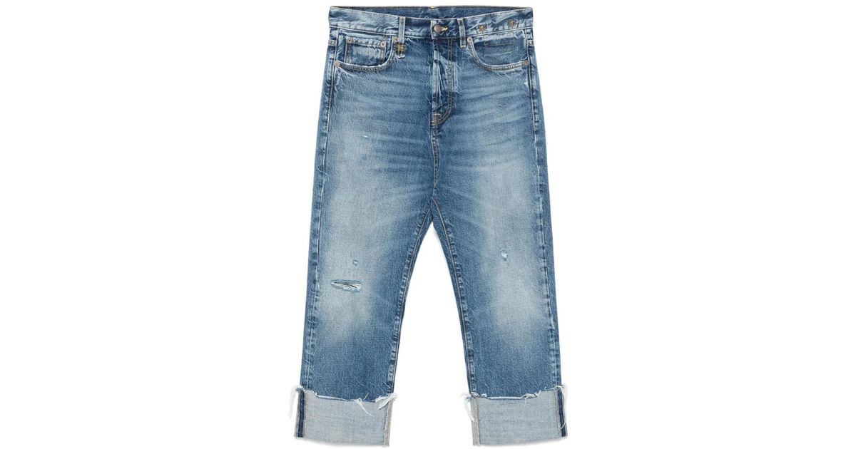 デニム・ジーパン R13 Drop-Crotch Jeans With Whiskering Effect R13 Drop-Crotch Jeans With Whiskering Effect in Blue | Lyst