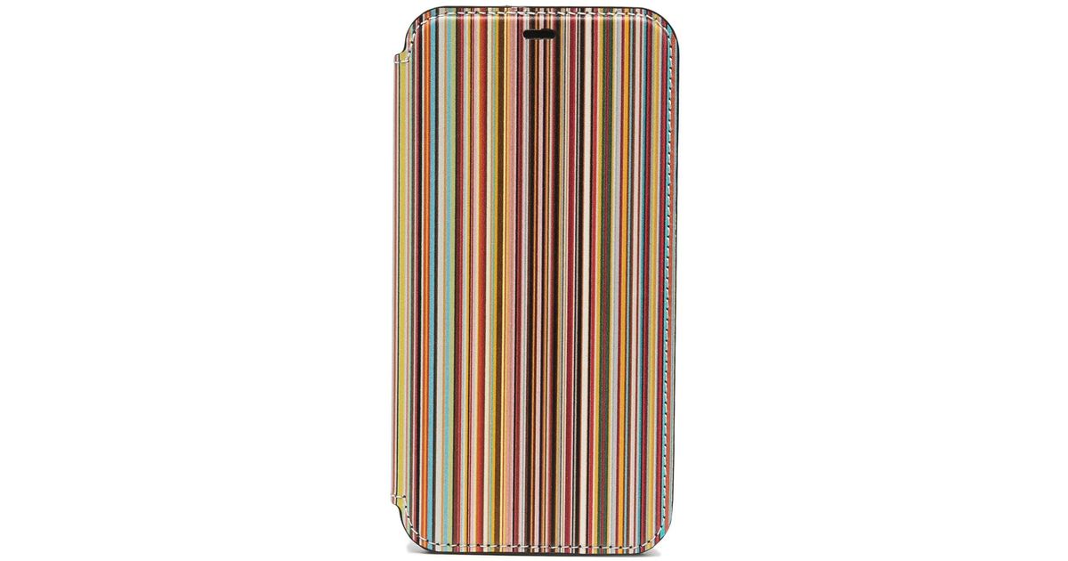 Paul Smith Leather Signature Stripe Iphone 11 Pro Case in Blue for Men |  Lyst
