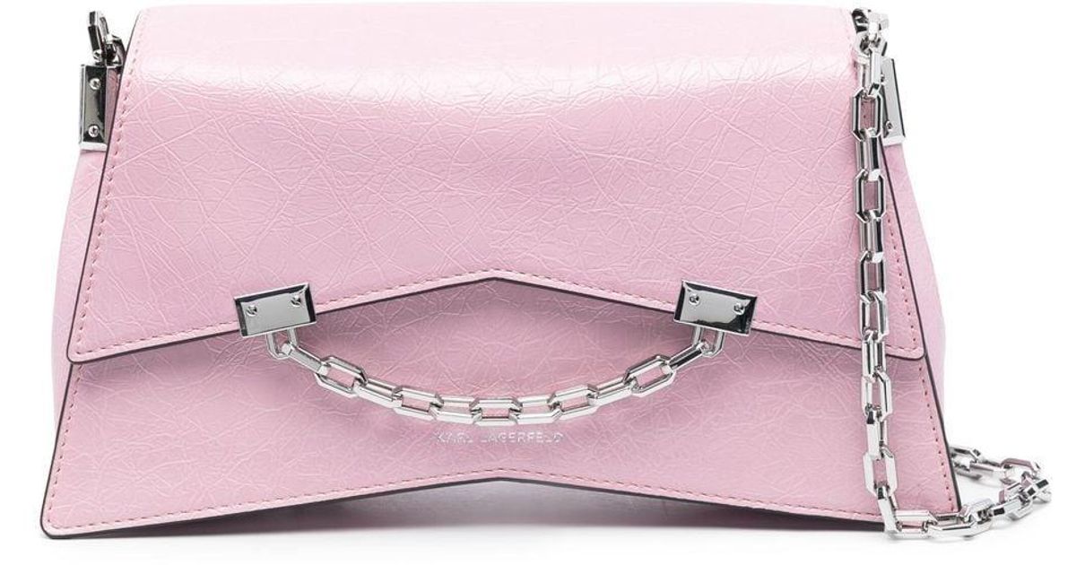 Karl Lagerfeld K/seven 2.0 Shoulder Bag in Pink | Lyst
