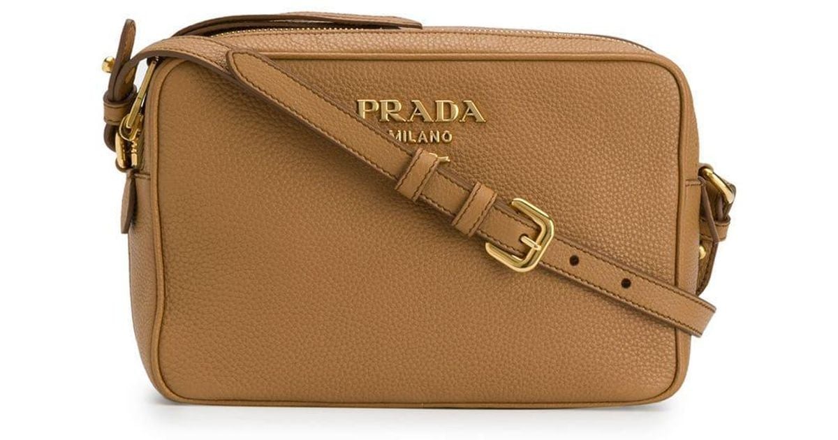 Prada Leather Textured Camera Bag Lyst